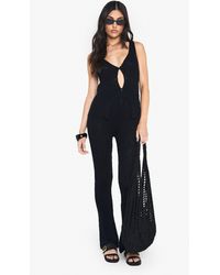 Boohoo - Knitted Crochet Flare Trouser - Lyst