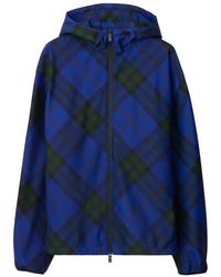 Burberry - House Check Hooded Jacket - Lyst