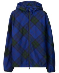 Burberry - House Check Hooded Jacket - Lyst