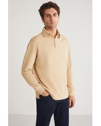 Grimelange - Polo Collar Ribbed Sweatshirt - Lyst