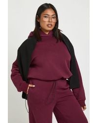Boohoo - Plus Toggle Oversized Hoodie - Lyst