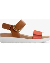 Clarks - Un Sand Strap Tan Combi Lea Sandals - Lyst