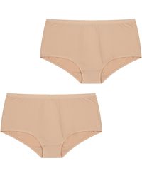 Q En - Pack Of 2 High-Cut Panties Micromodal Q108 - Lyst