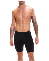 Speedo - Hyper Boom Splice Jammer Shorts In Zwart Grijs - Lyst