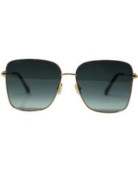 Jimmy Choo - Hester/s 02m0 9o Gold Sunglasses - Lyst