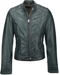 Brampton London - 'Essen' Real Leather Biker Jacket - Lyst