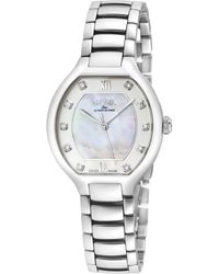 Gevril - Lugano Swiss Diamond Watch, Mop Dial,316L Stainless Steel Case, 316L Bracelet - Lyst
