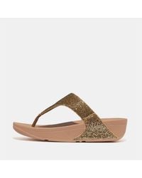 Fitflop - Fit Flop Glitterball Toe Post Sandals - Lyst