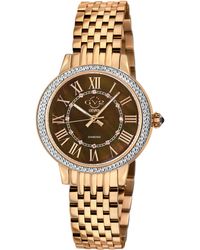 Gv2 - Astor Iii Mop Dial Swiss Quartz Stainless Steel Diamond Watch - Lyst
