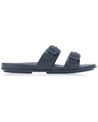 Fitflop - Dames Fit Flop Gracie Rubber-buckle Two-bar Sandalen In Navy - Lyst