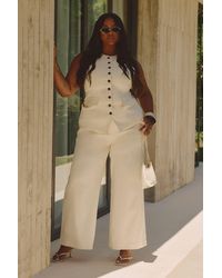 Boohoo - Plus Extreme Pleated Wide Leg Tailored Trouser - Lyst