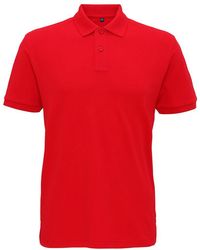 Asquith & Fox - Super Smooth Knit Polo Shirt (Cherry) - Lyst