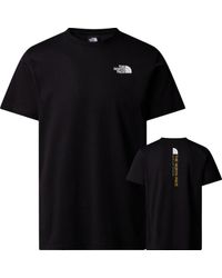 The North Face - Vertical Logo Ss T-Shirt Cotton - Lyst