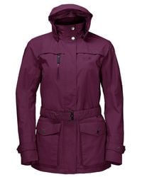 Jack Wolfskin - Kimberley Burgundy Parka Jacket - Lyst