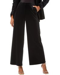 Roman - Velvet Wide Leg Pocket Stretch Trouser - Lyst