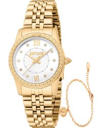 Just Cavalli - Jc1L360M0055 Ladies Sublime Animalier Watch And Bracelet Gift Set - Lyst