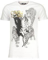 Roberto Cavalli - Herren Animal Print T-Shirt Rundhals - Lyst