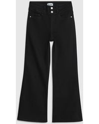 River Island - Flared Jeans Petite High Rise Relaxed Cotton - Lyst