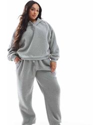 ASOS - Design Lounge Borg Oversized Hoodie & Jogger Set - Lyst