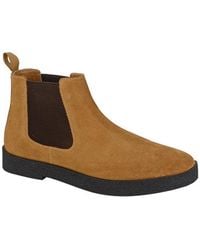 Roamer - Twin Guesset Suede Boots - Lyst