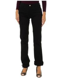 Armani - Long Stretch Fabric Pants 3y5j85-5nzxz Woman Cotton - Lyst