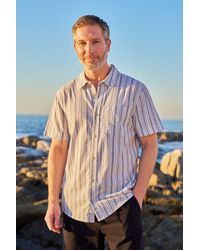 Mountain Warehouse - 'Derby' Stripe Cotton Shirt Lightweight Short Sleeve Casual Summer Top - Lyst