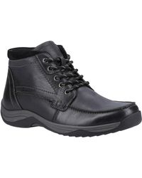 Hush Puppies - Daryl Leather Ankle Boots - Lyst