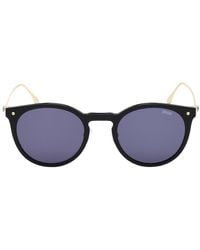 BMW - Sonnenbrille Mit Glänzendem Schwarzen Rahmen Und Blauen Gläsern - Lyst