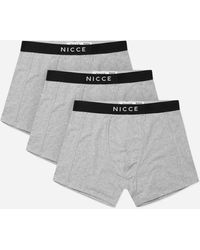 Nicce London - 3-Pack Stretch Waist/ Alesi Boxer Shorts 0037 K001 0264 Cotton - Lyst