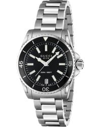 Gucci - Dive Stainless Steel Bracelet Watch/black - Lyst