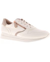 Jana - Chunky Trainers Pippa Lace Up Rose - Lyst