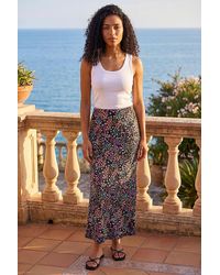 Roman - Floral Print Stretch Panel Skirt - Lyst