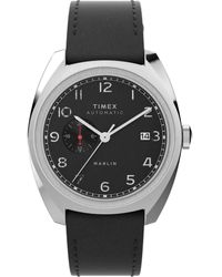 Timex - Marlin Sub-Dial Automatic Watch Tw2V62100 Leather (Archived) - Lyst