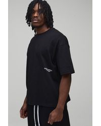 BoohooMAN - Tall Oversized Boxy Heavyweight Printed T-Shirt - Lyst