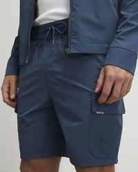River Island - Cargo Shorts Skinny Fit Stretch Zipped Nylon - Lyst