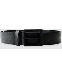 BoohooMAN - Embossed Checker Board Belt - Lyst