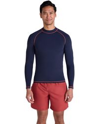 Mountain Warehouse - Long Sleeve Rash Vest Sun Protection Quick Drying Swimwear Stretchy Beach Surf Top Polyamide - Lyst
