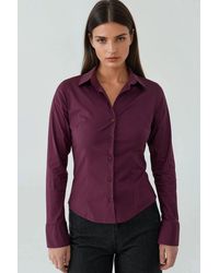 Hiccup - Elegant Long Sleeve Button-Up Shirt - Lyst