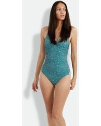 Panos Emporio - Simi Recycled Shaping V Neck Swimsuit - Lyst