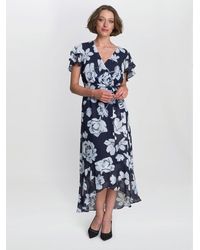 Gina Bacconi - Teresa Floral Chiffon Dress - Lyst