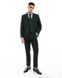 ASOS - Slim Wool Blend Suit Trousers - Lyst