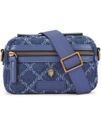 Kurt Geiger - Denim Kgl Xs Xbody Bag - Lyst