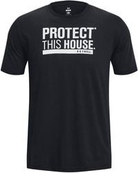 Under Armour - Protect This House Short-Sleeve Performance Gym Top - Lyst