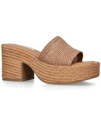 Steve Madden - Trippy Raffia Sandals Fabric - Lyst