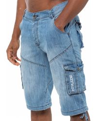Kruze By Enzo - Cargo Combat Shorts - Lyst