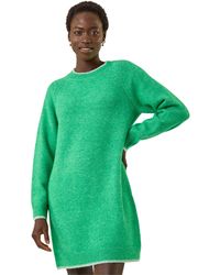 Roman - High Neck Knitted Shift Dress - Lyst