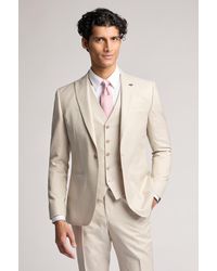 Ted Baker - Turner Slim Fit Stone Sharkskin Suit Jacket - Lyst