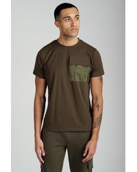 Foray - Short Sleeve Cotton Utility Pocket Crew T-Shirt - Lyst