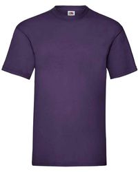 Fruit Of The Loom - Valueweight T-shirt (paars) - Lyst