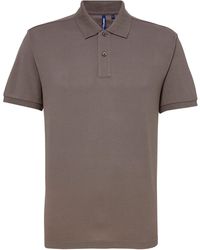 Asquith & Fox - Short Sleeve Performance Blend Polo Shirt (Slate) - Lyst